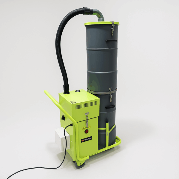 ASPIRADORA INDUSTRIAL TURBO MICRONICA H.E.P.A. 3HP PARA POLVO FINO ÁREAS LIMPIAS TRIFÁSICA