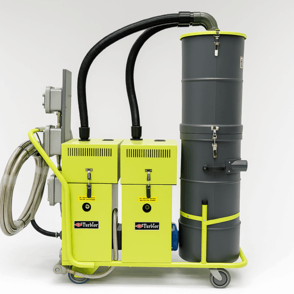 ASPIRADORA INDUSTRIAL TURBO BI POWER MICRONICA H.E.P.A. 6HP PARA POLVO FINO ÁREAS LIMPIAS TRIFÁSICA