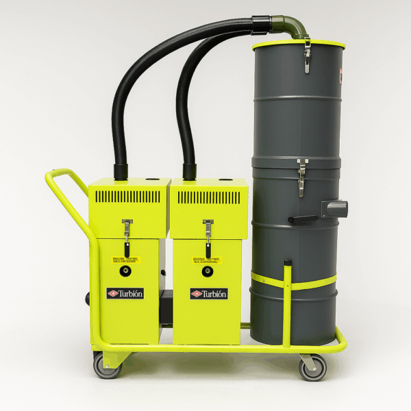 ASPIRADORA INDUSTRIAL TURBO BI POWER  H.E.P.A. 6HP PARA ÁREAS LIMPIAS TRIFÁSICA