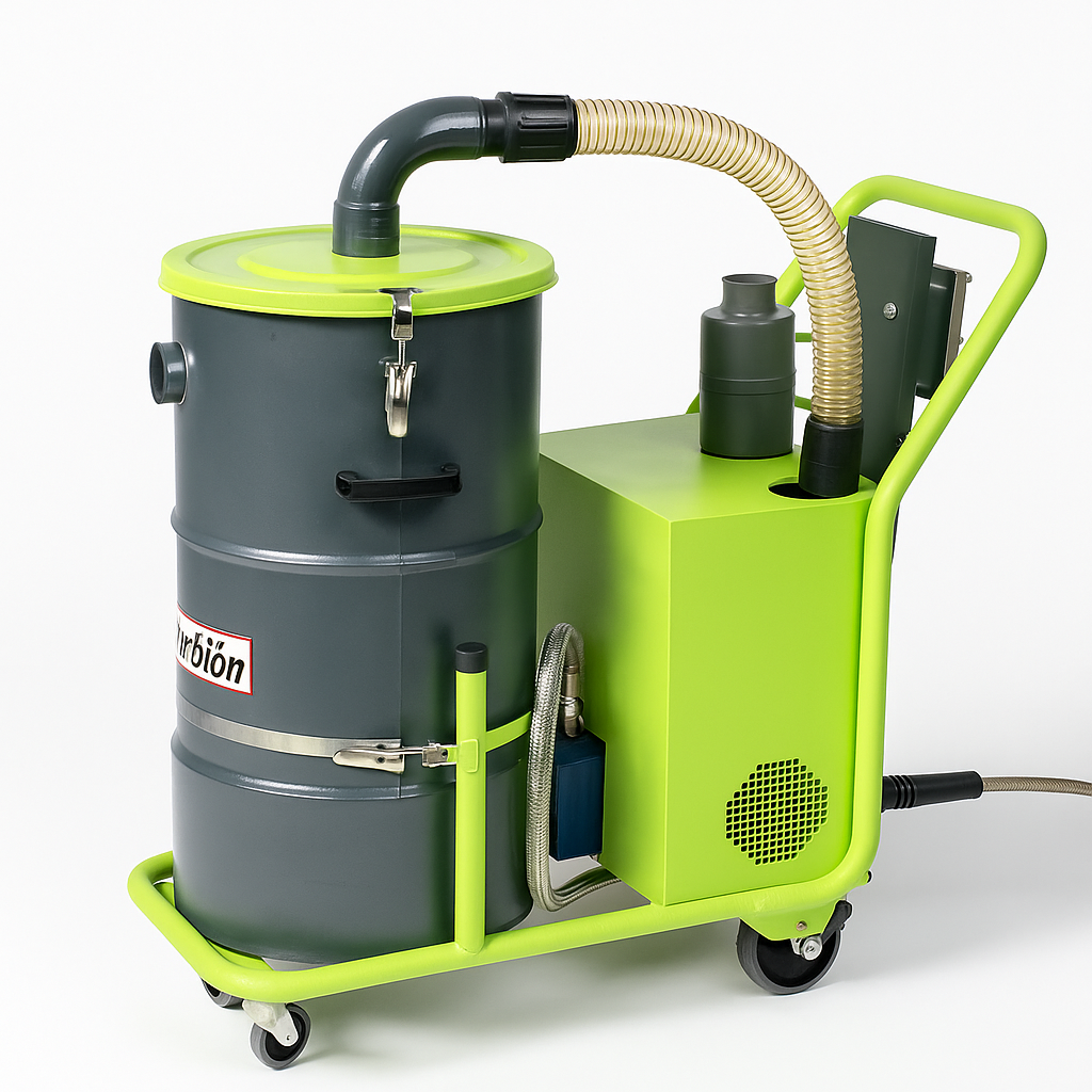 ASPIRADORA INDUSTRIAL TURBO 3HP ANTIEXPLOSIVA TRIFÁSICA