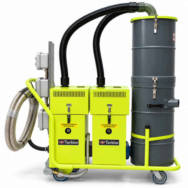 ASPIRADORA INDUSTRIAL TURBO BI POWER  6HP ANTIEXPLOSIVA TRIFÁSICA