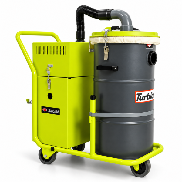 ASPIRADORA INDUSTRIAL TURBO H.E.P.A. 2HP MONOFÁSICA PARA ÁREAS LIMPIAS