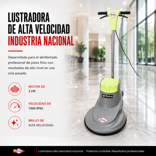 LUSTRADORA DE ALTA VELOCIDAD INDUSTRIA NACIONAL