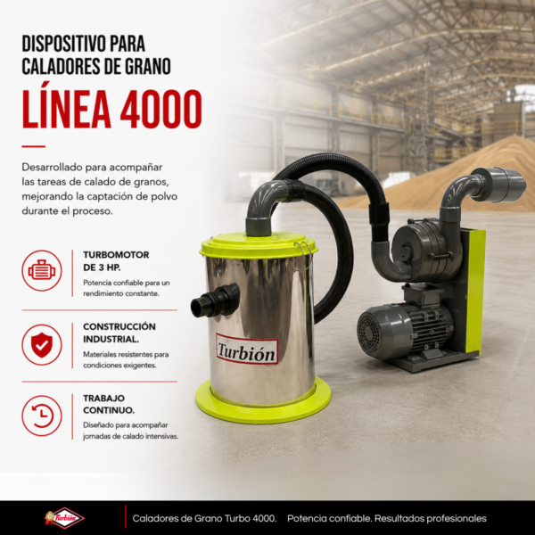 DISPOSITIVO PARA CALADORES DE GRANO LINEA 4000