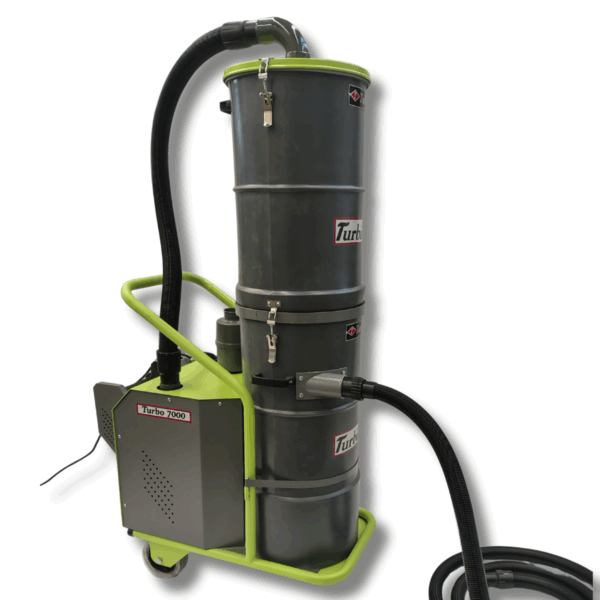 ASPIRADORA INDUSTRIAL "7000 POWER GLASS" 4HP TRIFÁSICA PARA VIDRIOS, VIRUTAS METÁLICAS Y PRODUCTOS ABRASIVOS