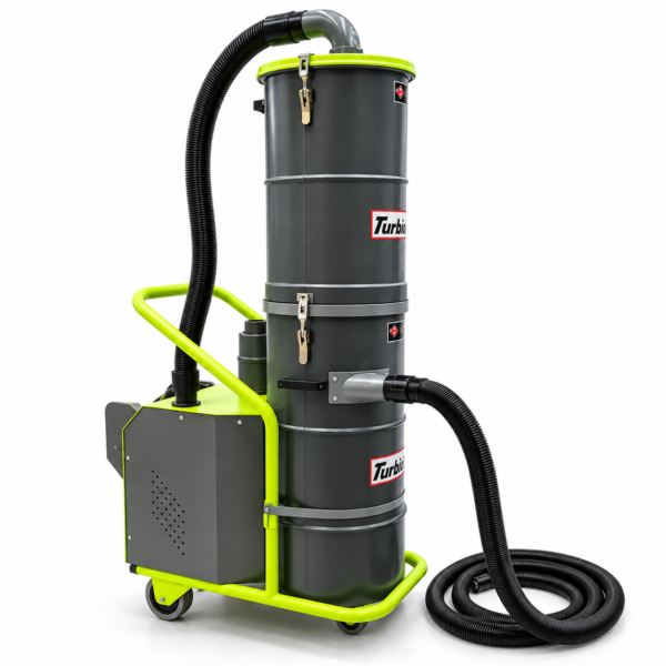 ASPIRADORA INDUSTRIAL "7000 POWER GLASS" 4HP TRIFÁSICA PARA VIDRIOS, VIRUTAS METÁLICAS Y PRODUCTOS ABRASIVOS