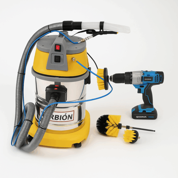 KIT DETAILING – LAVATAPIZADOS SILENT 30 + KIT ROTATIVO CON CEPILLOS