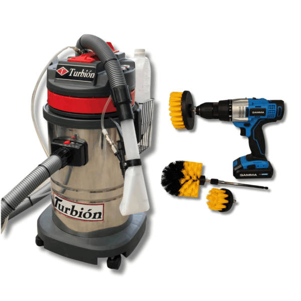 KIT DETAILING – LAVATAPIZADOS AERO 30 + KIT ROTATIVO CON CEPILLOS