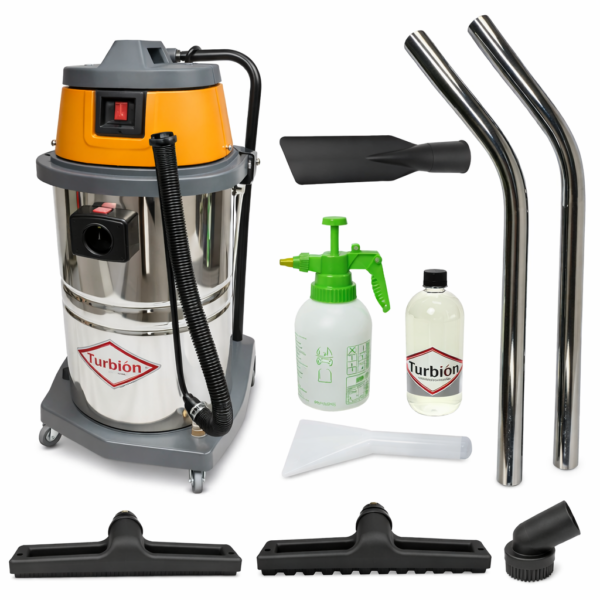 COMBO: ASPIRADORA PROFESIONAL PRO 1500W 60LT + KIT LAVATAPIZADOS MANUAL