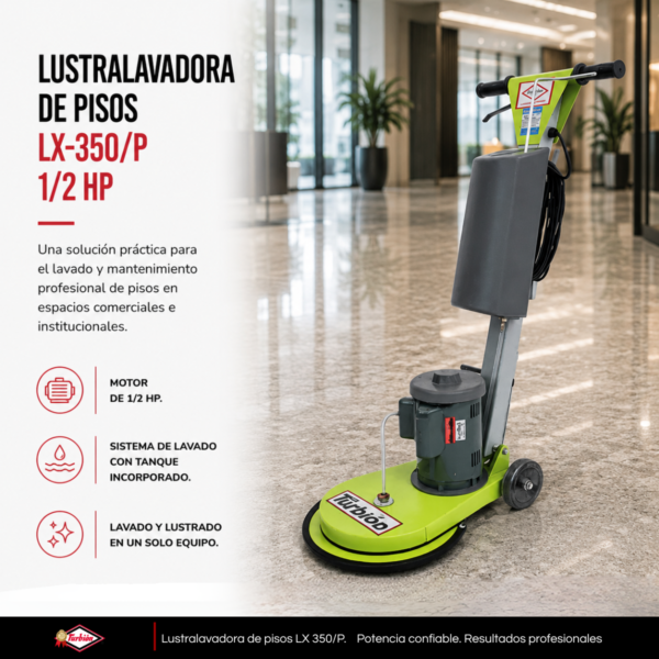 LUSTRALAVADORA DE PISOS LX-350/P 1/2HP