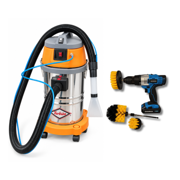 KIT DETAILING – LAVATAPIZADOS PRO 35 1500W + KIT ROTATIVO CON CEPILLOS
