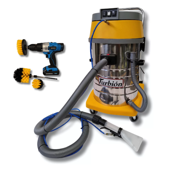 KIT DETAILING – LAVATAPIZADOS BI POWER PRO 3000W + KIT ROTATIVO CON CEPILLOS